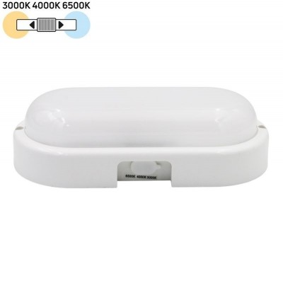 Φωτιστικό Επίτοιχο LED 15W 230V 1500lm CCT Polycarbonate Λευκό IP65 21-200150